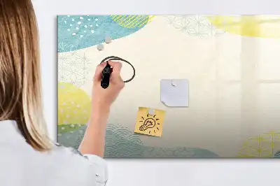 Magnetinė piešimo lenta su puoštu rėmeliu