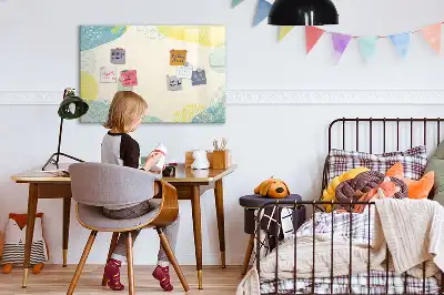 Magnetinė piešimo lenta su puoštu rėmeliu