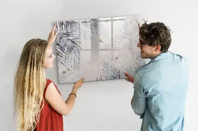 Magnetinė rašymo lenta palmės lapo dizaino