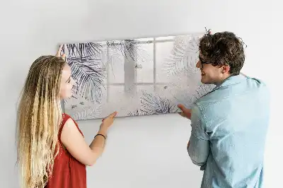 Magnetinė rašymo lenta palmės lapo dizaino