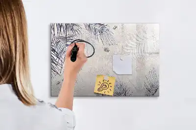 Magnetinė rašymo lenta palmės lapo dizaino