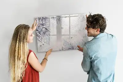 Magnetinė rašymo lenta palmės lapo dizaino