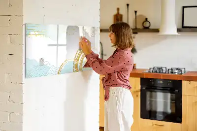 Magnetinė piešimo lenta dekoratyvinio rašto