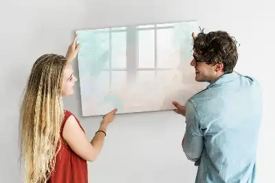 Magnetinė rašymo lenta akvarelinio marmuro rašto