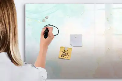 Magnetinė rašymo lenta akvarelinio marmuro rašto