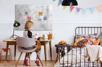 Magnetinė rašymo lenta betono sienos dizaino