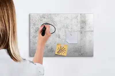 Magnetinė rašymo lenta betono sienos dizaino