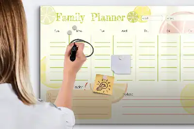 Magnetinė rašymo lenta šeimos planuoklis