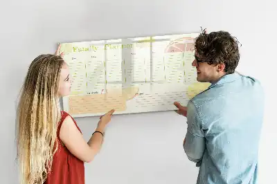 Magnetinė rašymo lenta šeimos planuoklis