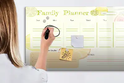 Magnetinė rašymo lenta šeimos planuoklis