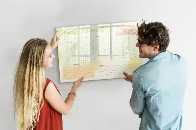 Magnetinė rašymo lenta šeimos planuoklis