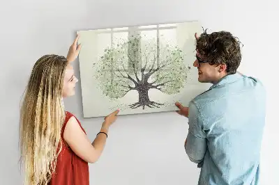 Magnetinė piešimo lenta didelis gamtos medis