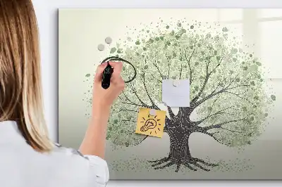 Magnetinė piešimo lenta didelis gamtos medis