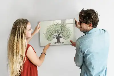 Magnetinė piešimo lenta didelis gamtos medis