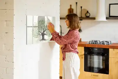 Magnetinė piešimo lenta didelis gamtos medis