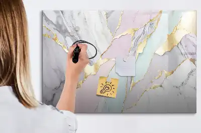 Magnetinė piešimo lenta su marmuro raštu