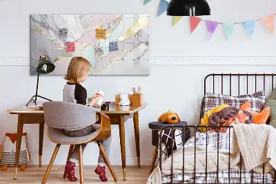 Magnetinė piešimo lenta su marmuro raštu