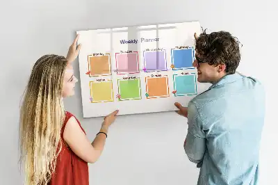 Magnetinė piešimo lenta savaitės planuoklis
