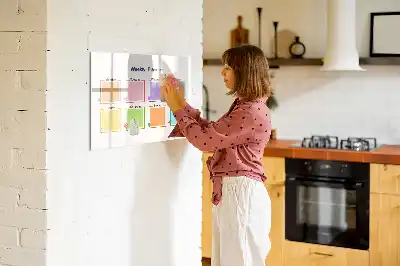 Magnetinė piešimo lenta savaitės planuoklis