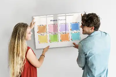 Magnetinė piešimo lenta savaitės planuoklis