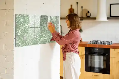 Magnetinė rašymo lenta su lapų raštu