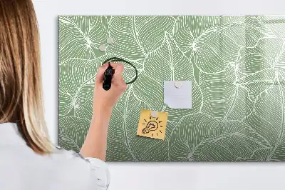 Magnetinė rašymo lenta su lapų raštu