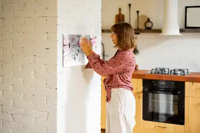 Magnetinė piešimo lenta su akvarelinių rožių raštu