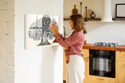 Magnetinė rašymo lenta didelis gamtos medis