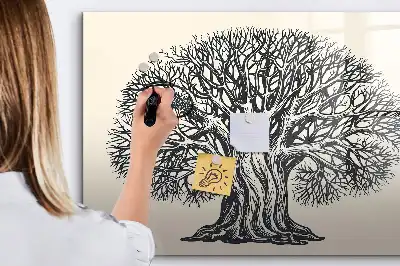 Magnetinė rašymo lenta didelis gamtos medis