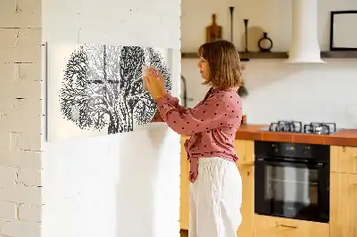 Magnetinė rašymo lenta didelis gamtos medis