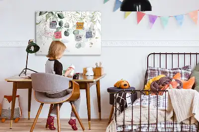 Magnetinė rašymo lenta su vijoklinių augalų motyvu