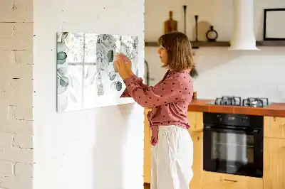 Magnetinė rašymo lenta su gamtos augalų motyvu