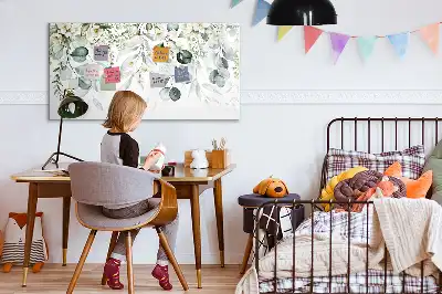 Magnetinė rašymo lenta su gamtos augalų motyvu