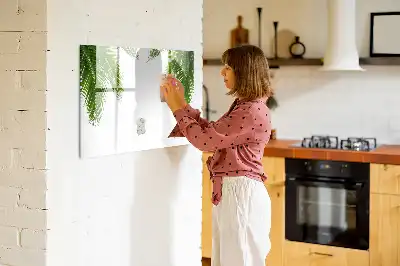 Magnetinė piešimo lenta palmės lapų dizaino