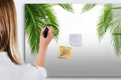 Magnetinė piešimo lenta palmės lapų dizaino