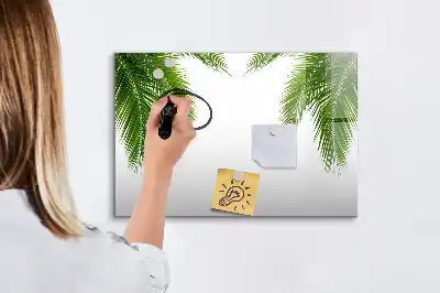 Magnetinė piešimo lenta palmės lapų dizaino