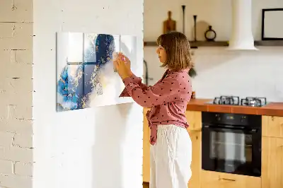 Magnetinė piešimo lenta su marmuro raštu