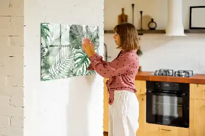 Magnetinė piešimo lenta augalų lapų dizaino