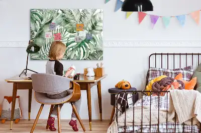 Magnetinė piešimo lenta augalų lapų dizaino