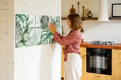 Magnetinė piešimo lenta augalų lapų dizaino