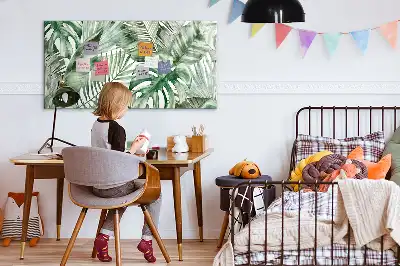 Magnetinė piešimo lenta augalų lapų dizaino