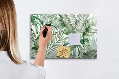 Magnetinė piešimo lenta augalų lapų dizaino