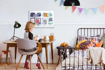 Magnetinė piešimo lenta su Polaroid rėmelių dizainu