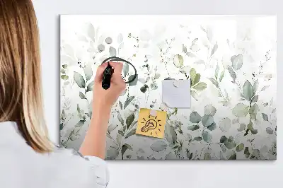 Magnetinė piešimo lenta augalų motyvais