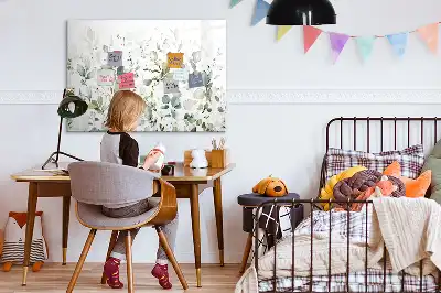 Magnetinė piešimo lenta augalų motyvais