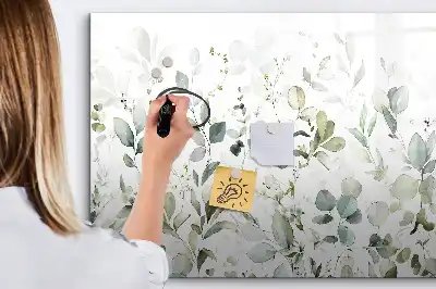 Magnetinė piešimo lenta augalų motyvais