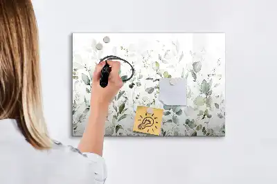 Magnetinė piešimo lenta augalų motyvais