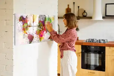 Magnetinė piešimo lenta akvarelinio pasaulio žemėlapio dizaino