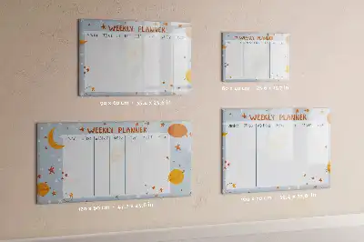 Magnetinė piešimo lenta savaitės planuoklis