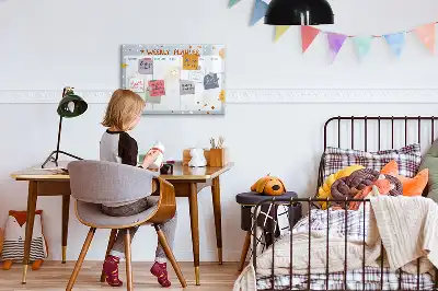 Magnetinė piešimo lenta savaitės planuoklis